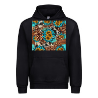 Black gemstone sunflower Urban Hoodie - AdoDesignShop
