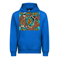 Cobalt gemstone sunflower Urban Hoodie - AdoDesignShop