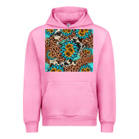 Fuchsia Pink gemstone sunflower Urban Hoodie - AdoDesignShop