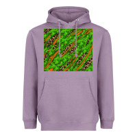 Lavender Distressed Shamrock And Leopard Heavyweight Hoodie - RanaPortraitStore
