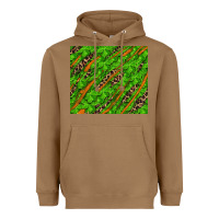 Toasted Coconut Distressed Shamrock And Leopard Heavyweight Hoodie - RanaPortraitStore