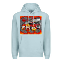 Blue Mist fire truck gnomes Premium Hoodie - Artiststas