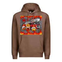 Chestnut fire truck gnomes Premium Hoodie - Artiststas