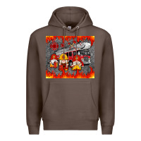 Coffee fire truck gnomes Premium Hoodie - Artiststas