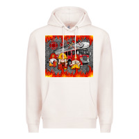 Pale Pink fire truck gnomes Premium Hoodie - Artiststas