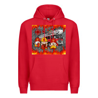 Red fire truck gnomes Premium Hoodie - Artiststas