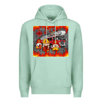 Seafoam fire truck gnomes Premium Hoodie - Artiststas