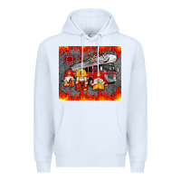 White fire truck gnomes Premium Hoodie - Artiststas