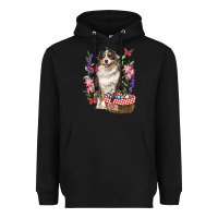 Black Easter Aussie Australian Shepherd Heavyweight Hoodie - RanaPortraitStore