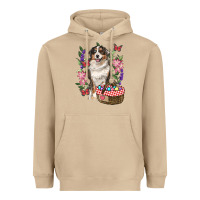 Mushroom Easter Aussie Australian Shepherd Heavyweight Hoodie - RanaPortraitStore