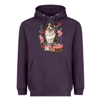 Easter Aussie Australian Shepherd Heavyweight Hoodie | Teevron