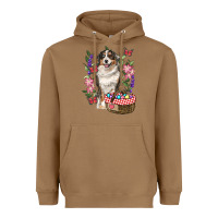 Toasted Coconut Easter Aussie Australian Shepherd Heavyweight Hoodie - RanaPortraitStore