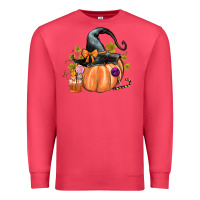 Cardinal Kids Pumpkin with Halloween Premium Sweatshirt - texasbilliewilder
