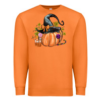 Carrot Kids Pumpkin with Halloween Premium Sweatshirt - texasbilliewilder