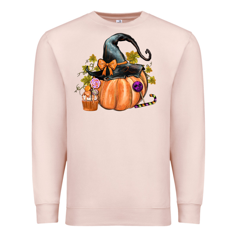 Kids Pumpkin With Halloween Premium Sweatshirt by texasbilliewilder | Teevron