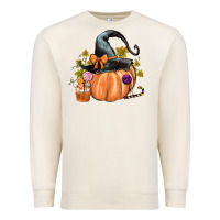 Sandshell Kids Pumpkin with Halloween Premium Sweatshirt - texasbilliewilder