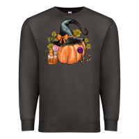 Smoke Kids Pumpkin with Halloween Premium Sweatshirt - texasbilliewilder