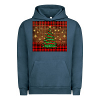 Pigment Midnight Navy Christmas trees Urban Hoodie - AdoDesignShop