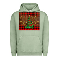 Pigment Oil Green Christmas trees Urban Hoodie - AdoDesignShop