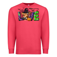 Cardinal Love Halloween Cow Premium Sweatshirt - texasbilliewilder