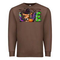 Chestnut Love Halloween Cow Premium Sweatshirt - texasbilliewilder