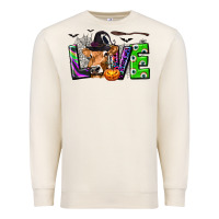 Sandshell Love Halloween Cow Premium Sweatshirt - texasbilliewilder