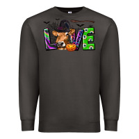 Smoke Love Halloween Cow Premium Sweatshirt - texasbilliewilder