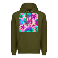 Army Green summer beach seamless pattern Premium Hoodie - BundleAndBundleShop