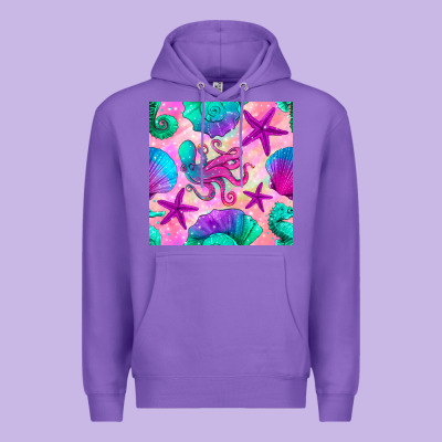 Summer Beach Seamless Pattern Premium Hoodie Designed By Bundleandbundleshop