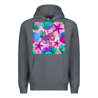 Rock summer beach seamless pattern Premium Hoodie - BundleAndBundleShop