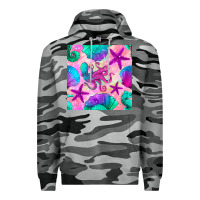 Slate Camo summer beach seamless pattern Premium Hoodie - BundleAndBundleShop