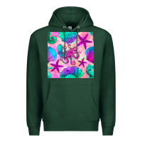 Sports Green summer beach seamless pattern Premium Hoodie - BundleAndBundleShop