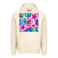Tofu summer beach seamless pattern Premium Hoodie - BundleAndBundleShop