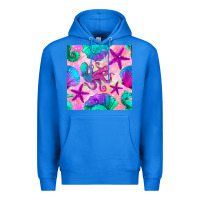 True Royal summer beach seamless pattern Premium Hoodie - BundleAndBundleShop