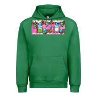 Emerald Western Easter Day Gnomes With Eggs Urban Hoodie - Artiststas