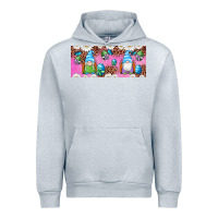 Heather Grey Western Easter Day Gnomes With Eggs Urban Hoodie - Artiststas
