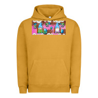 Pigment Peanut Butter Western Easter Day Gnomes With Eggs Urban Hoodie - Artiststas