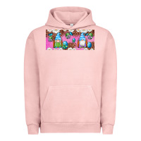 Pigment Salmon Western Easter Day Gnomes With Eggs Urban Hoodie - Artiststas