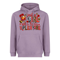 Just A Girl Who Loves Valentine Heavyweight Hoodie | Teevron