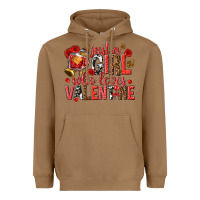 Toasted Coconut just a girl who loves valentine Heavyweight Hoodie - texasbilliewilder