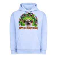 Pigment Grape Ice Western Happy St. Patrick's Day Cow Rainbow Urban Hoodie - Artiststas