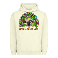 Pigment Pistachio Western Happy St. Patrick's Day Cow Rainbow Urban Hoodie - Artiststas