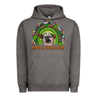 Pigment Tornado Western Happy St. Patrick's Day Cow Rainbow Urban Hoodie - Artiststas
