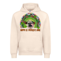 Sandshell Western Happy St. Patrick's Day Cow Rainbow Urban Hoodie - Artiststas