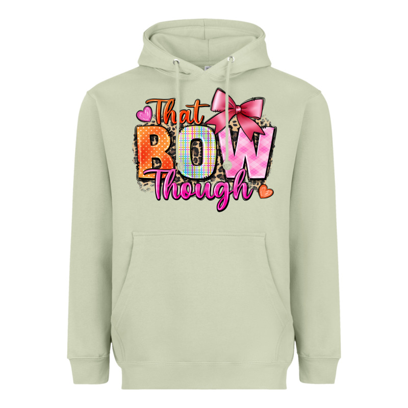 That Bow Though Heavyweight Hoodie by Zillion Design Studio | Teevron