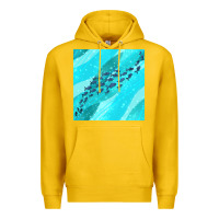 Lemon fish and sea seamless pattern Premium Hoodie - BundleAndBundleShop