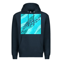 Fish And Sea Seamless Pattern Premium Hoodie | Teevron