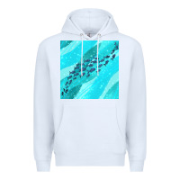 White fish and sea seamless pattern Premium Hoodie - BundleAndBundleShop