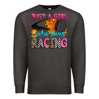 Smoke just a girl who loves racing Premium Sweatshirt - Zillion Design Studio