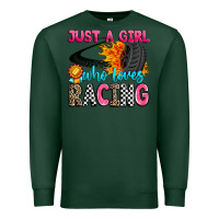 Sports Green just a girl who loves racing Premium Sweatshirt - Zillion Design Studio